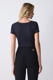 ONE UP - Blusa Black Swa Jet Preto
