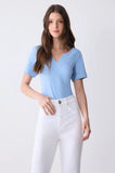 ONE UP - Blusa Blue Sky C/ Swa White Blue Azul