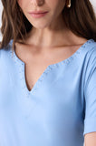 ONE UP - Blusa Blue Sky C/ Swa White Blue Azul
