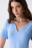 ONE UP - Blusa Blue Sky C/ Swa White Blue Azul
