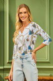 ONE UP - Blusa Cindy Estampada - Verão 27