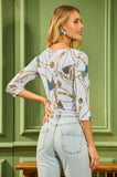 ONE UP - Blusa Cindy Estampada - Verão 27
