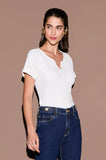ONE UP - Blusa Fluity OFF C/ Matelassê OFF White
