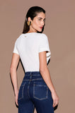 ONE UP - Blusa Fluity OFF C/ Matelassê OFF White
