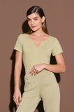 ONE UP - Blusa Fluity Pistache Basic Verde