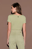 ONE UP - Blusa Fluity Pistache Basic Verde