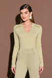 ONE UP - Blusa Fluity Pistache C/ Correntes Verde