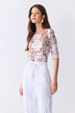 ONE UP - Blusa Letiza Letiza Bege