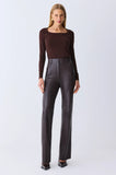 ONE UP - Blusa Tricot Brown C/ Cristal Marrom