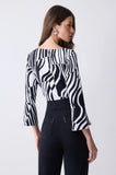 ONE UP - Blusa Verónica Preto C/ BCO