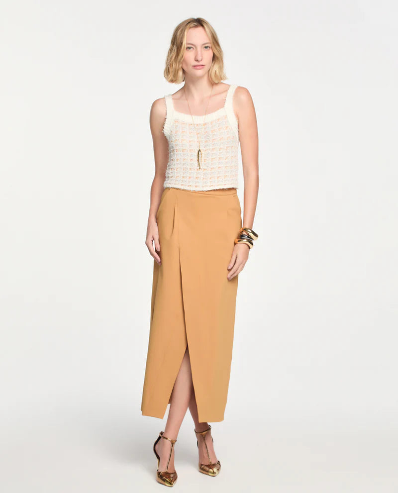 LAFORT - Top Com Alças Nikki Tweed OFF White