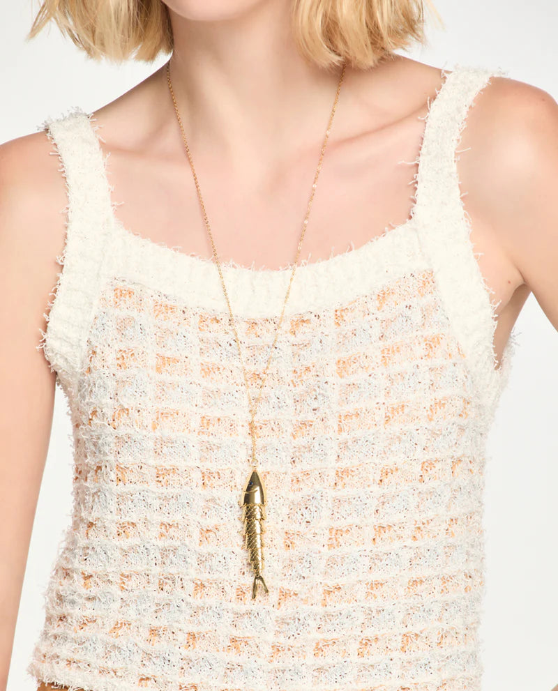 LAFORT - Top Com Alças Nikki Tweed OFF White