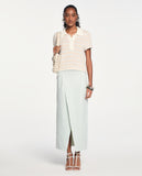LAFORT - Blusa Gola Polo Nikki Tweed OFF White