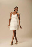 CAOS - Vestido Curto Mix Nature OFF White