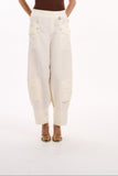 KOHDE - Calça Slouchy Memory OFF White - Verão 27