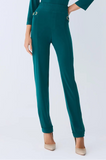 ONE UP - Calça Crepe Green C/ Ilhos Verde