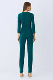 ONE UP - Calça Crepe Green C/ Ilhos Verde