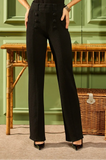 ONE UP - Calça Paris Black C/ Botões Black - Verão 27