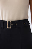 ONE UP - Calça Paris Black Double Cinto Preto