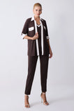 ONE UP - Camisa Chemise Brown C/ OFF Marrom