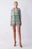 ONE UP - Camisa Chemise Fiorella Verde