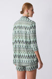 ONE UP - Camisa Chemise Fiorella Verde