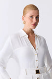 ONE UP - Camisa OFF C/ Plisse OFF White