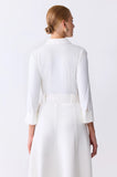 ONE UP - Camisa OFF C/ Plisse OFF White