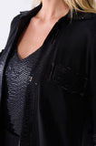 ONE UP - Camisa Zermatt C/ Mini Paete Black Preto