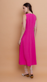 Borda Barroca - Vestido Midi Melbourne Rosa Pink