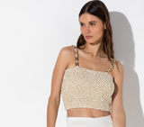 LAFORT - Top Faixa Samily Off White/ Dourado