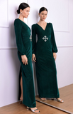 PATBO - Vestido Longo Verde Escuro