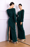 PATBO - Vestido Longo Verde Escuro