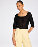 LAFORT - Blusa Decote U Eliana Preto - Verão 27