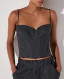 LAFORT - Top Corset Betina Cinza
