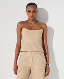 LAFORT - Top Corset Caetana Bege Pinacoteca Bege