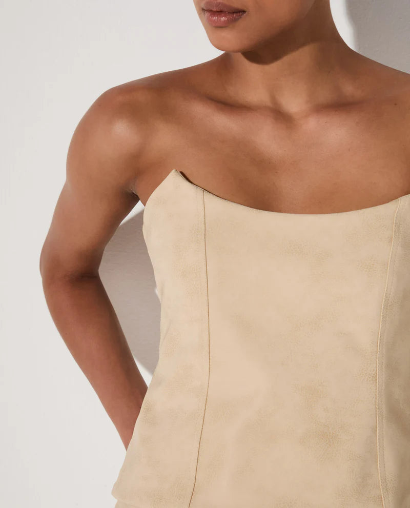LAFORT - Top Corset Caetana Bege Piroteca