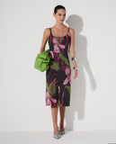 LAFORT - Saia Mídi Filomena Orquídea Milano Estampado