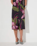 LAFORT - Saia Mídi Filomena Orquídea Milano Estampado