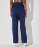 LAFORT - Calça Pantalona Elenora Azul Profundo