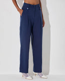 LAFORT - Calça Pantalona Elenora Azul Profundo