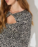 LAFORT - Vestido com Torção Cristina Poa na Vigli Estampado