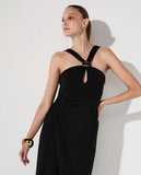 LAFORT - Vestido Detalhe Metal Belle Preto