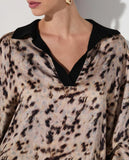 LAFORT - Blusa Gola Tricot Caroline Onça Duomo