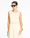LAFORT - Vestido Midi Eleanor Cru Marfim - Verão 27