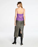 LAFORT - Top Babados Cherie Roxo Manhattan
