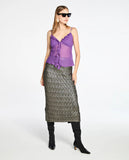 LAFORT - Top Babados Cherie Roxo Manhattan