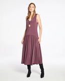 LAFORT - Vestido Midi Ebony Marrom Chelsea