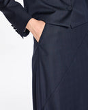 LAFORT - Saia Assimetrica Lorenza Xadrez Azul Profundo