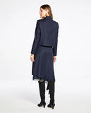 LAFORT - Saia Assimetrica Lorenza Xadrez Azul Profundo